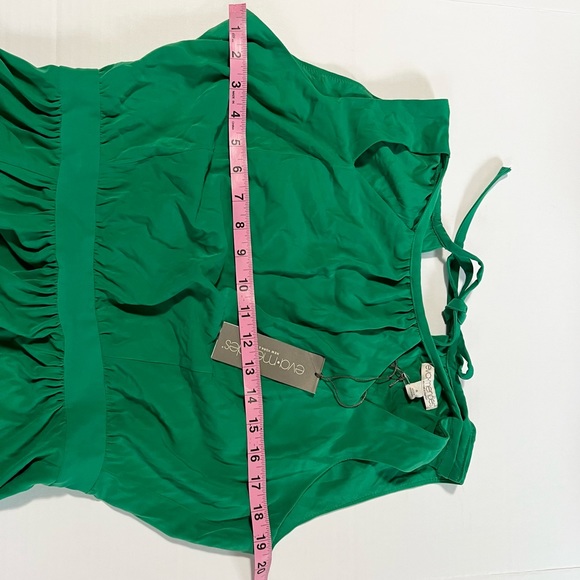 NewYork & Company  Eva Mendes sleeveless maxi dress size 4 NWT Green - Picture 12 of 16